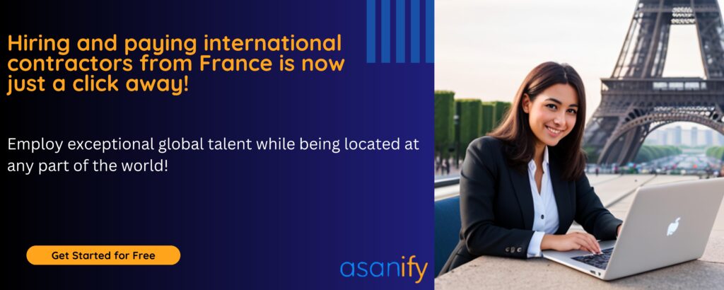 Pay contractors in France with Asanify 