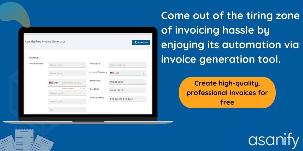 Simplify invoice generation with Asanify 