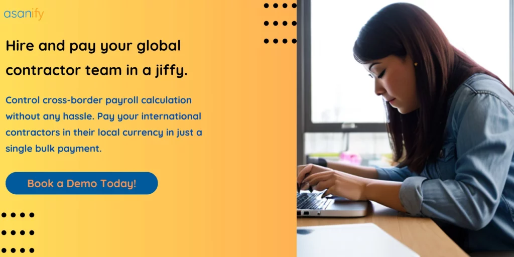 Asanify international contractor hiring module 