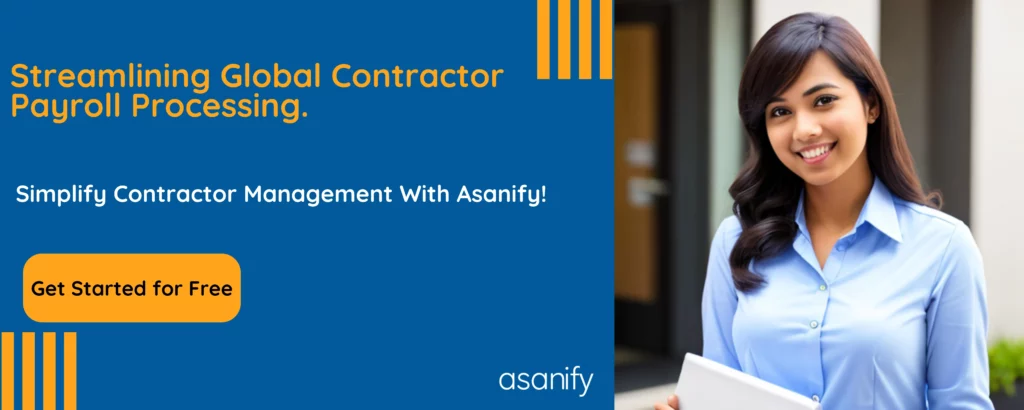 Contractor management with Asanify