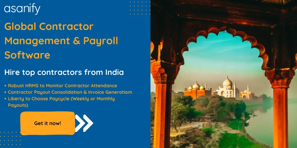 Pay contractors in India 