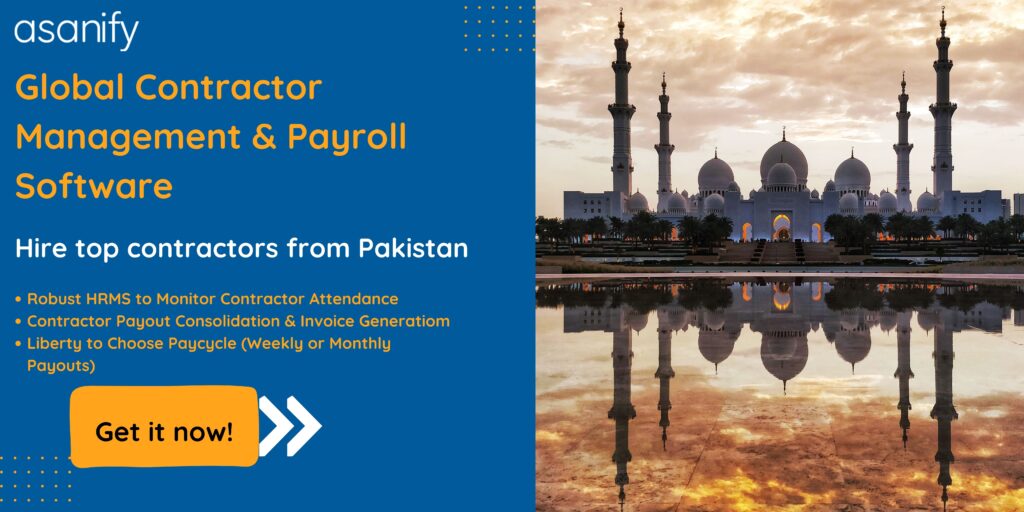 Pay contractors in Pakistan