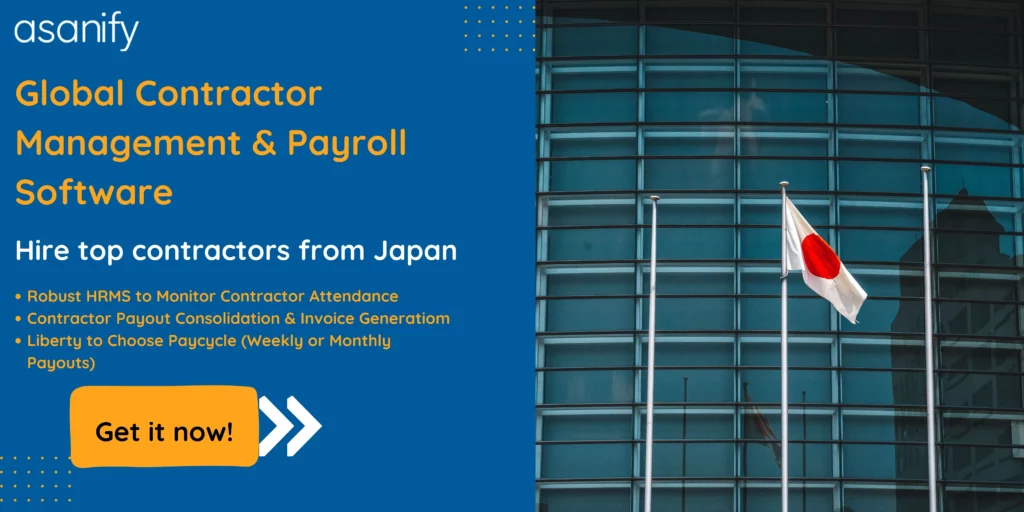 Pay contractors in Japan