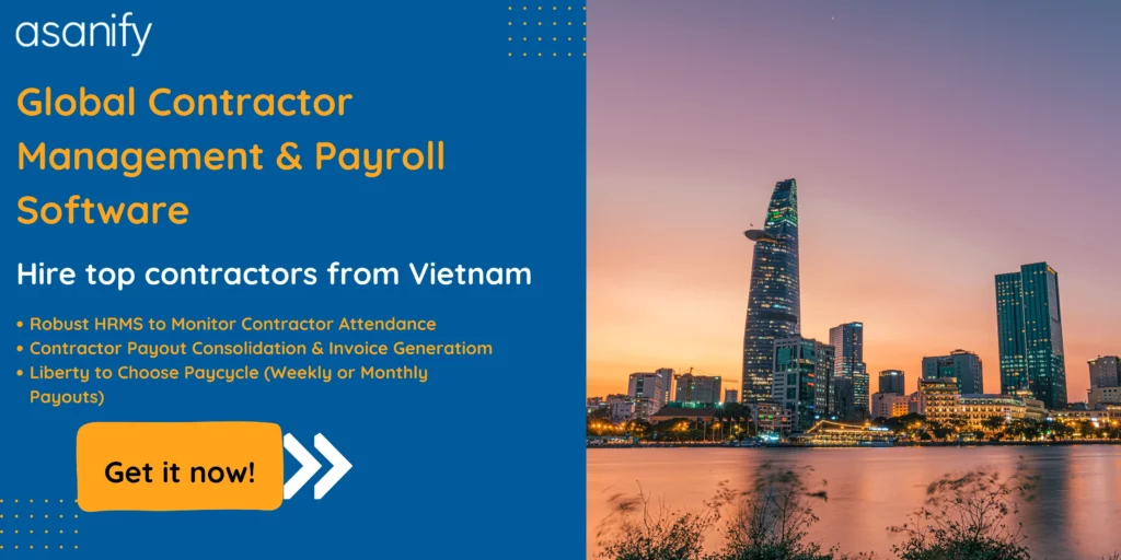 Pay contractors in Vietnam 
