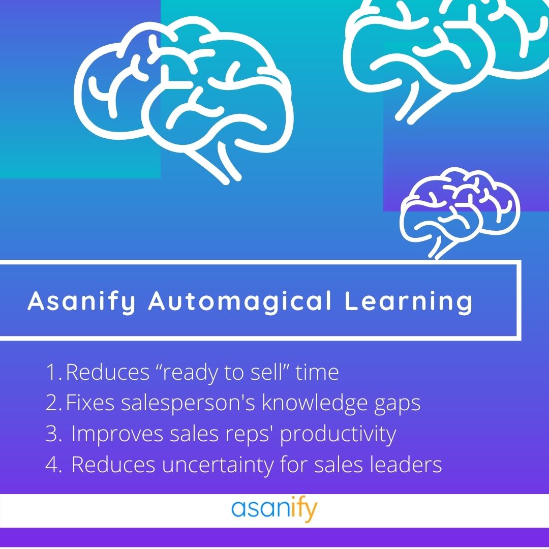 Asanify automagical learning in sales onboarding