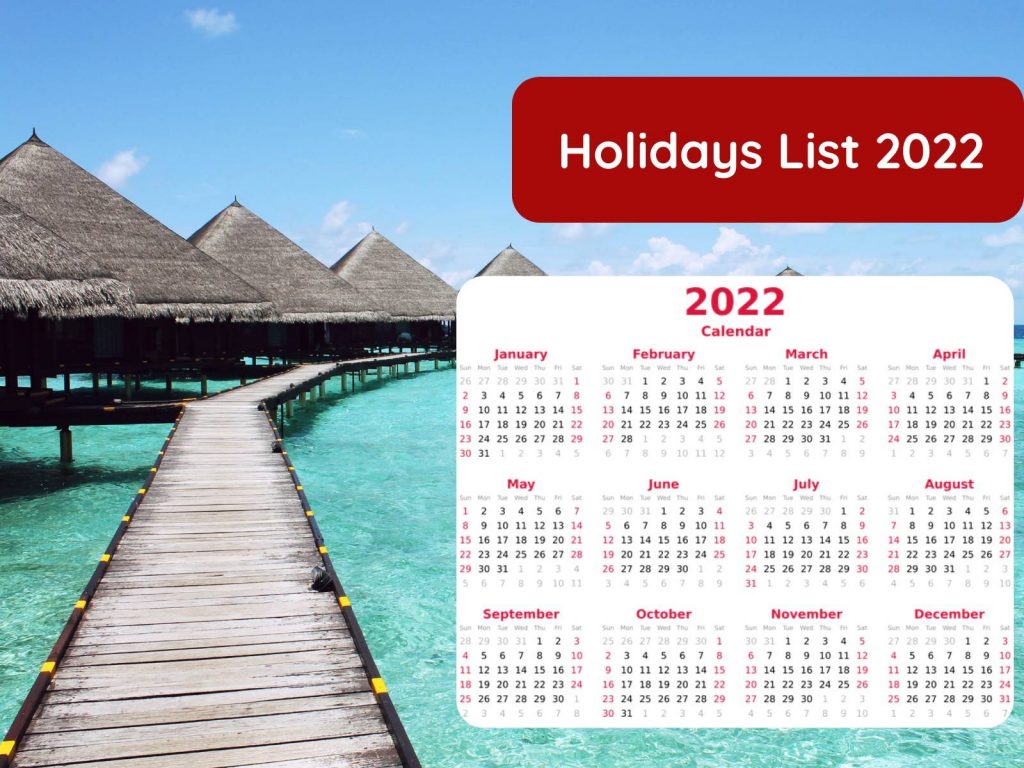 Holiday List 2022 PDF Download - [India] Government And State Holidays ...