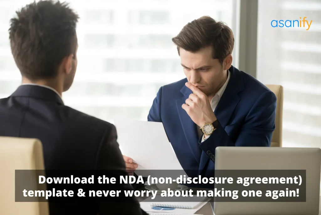 Non-disclosure agreement template
