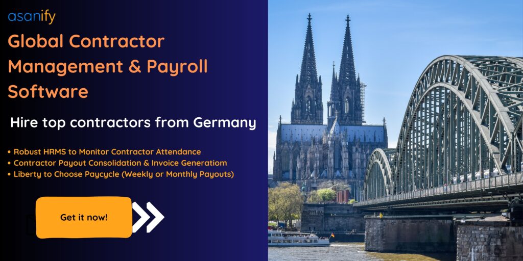 Hire and Pay Contractors in Germany with Asanify 