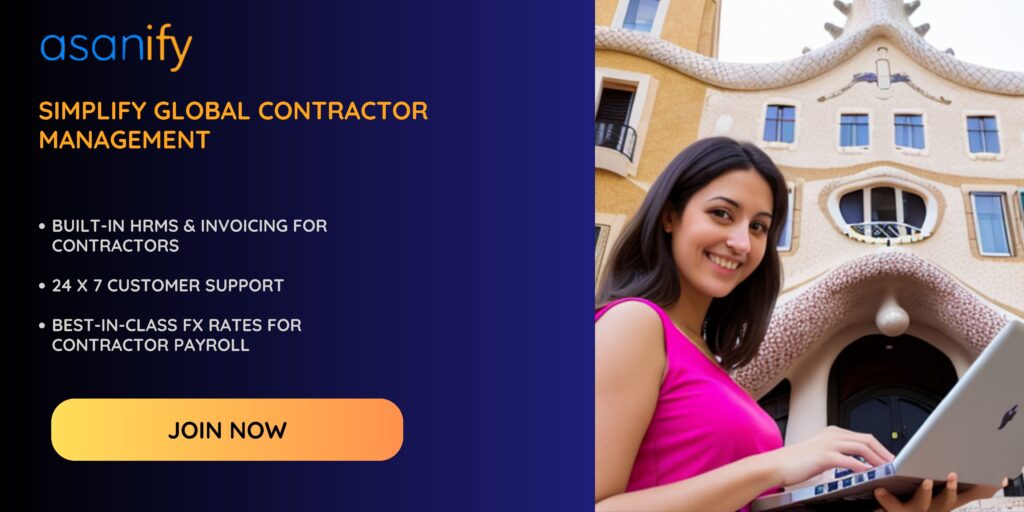 Hire global contractors with Asanify 