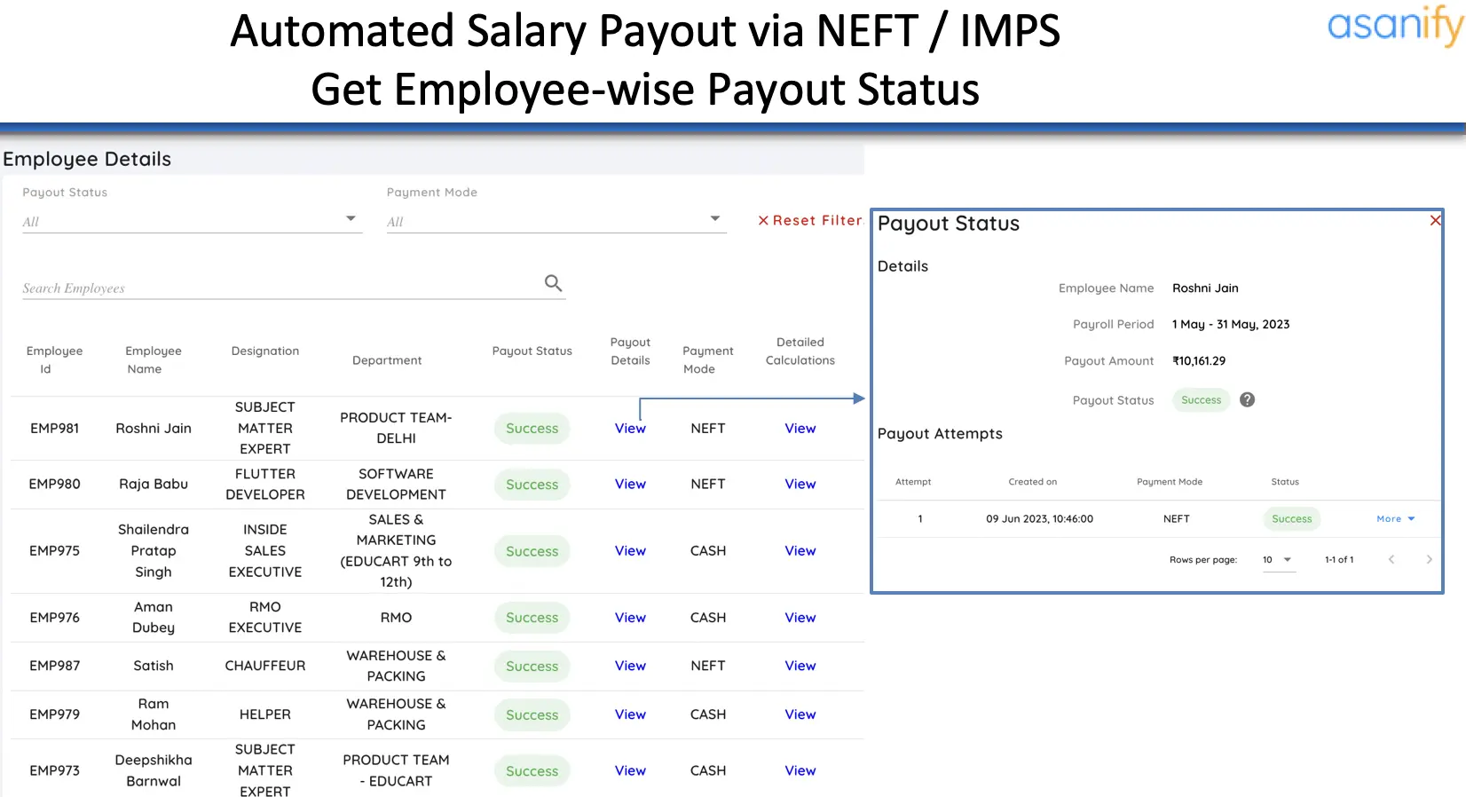 Asanify- best tool for payroll accounting