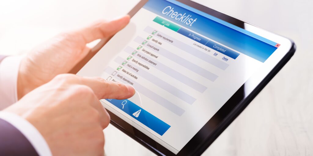 Contractor management checklist